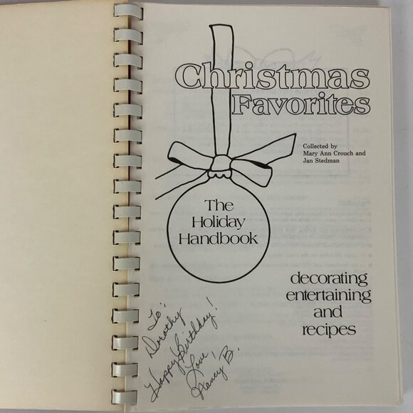 Christmas Favorites Spiral-Bound The Holiday Handbook 1990 Edition Recipes Tips - Picture 15 of 16